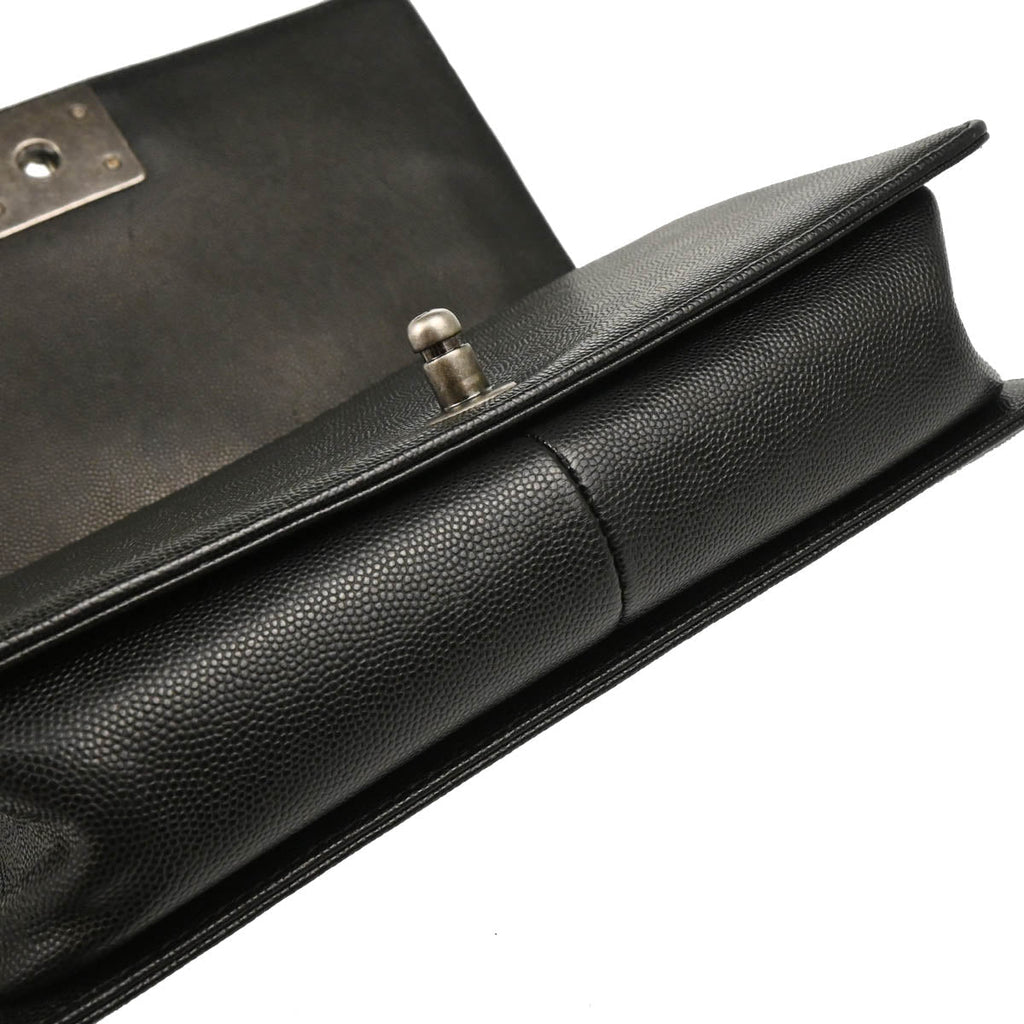 Boy Chanel 2019 Black Caviar Medium Shoulder Bag