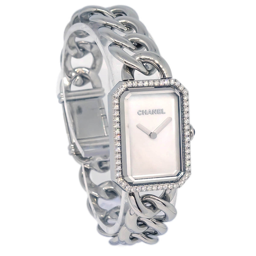Chanel H3255 Premiere Quartz Watch SS Diamond Shell
