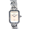 Chanel Premiere H1064 Quartz Watch Silver SS Shell #M