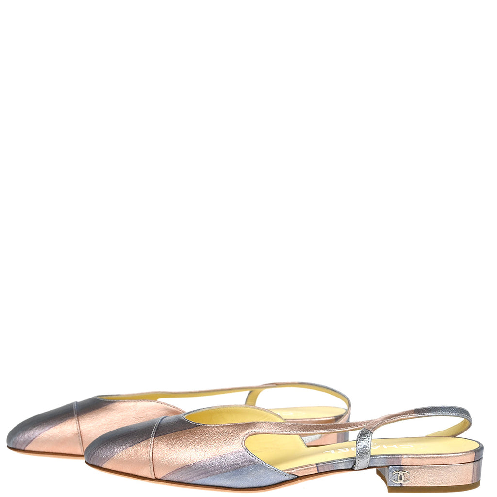 Chanel * Pink Leather Shoes Sandals #37