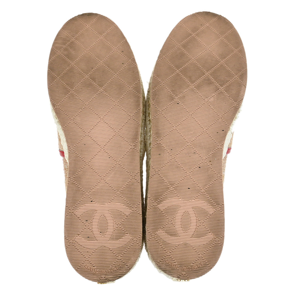 Chanel * Beige Straw Shoes
