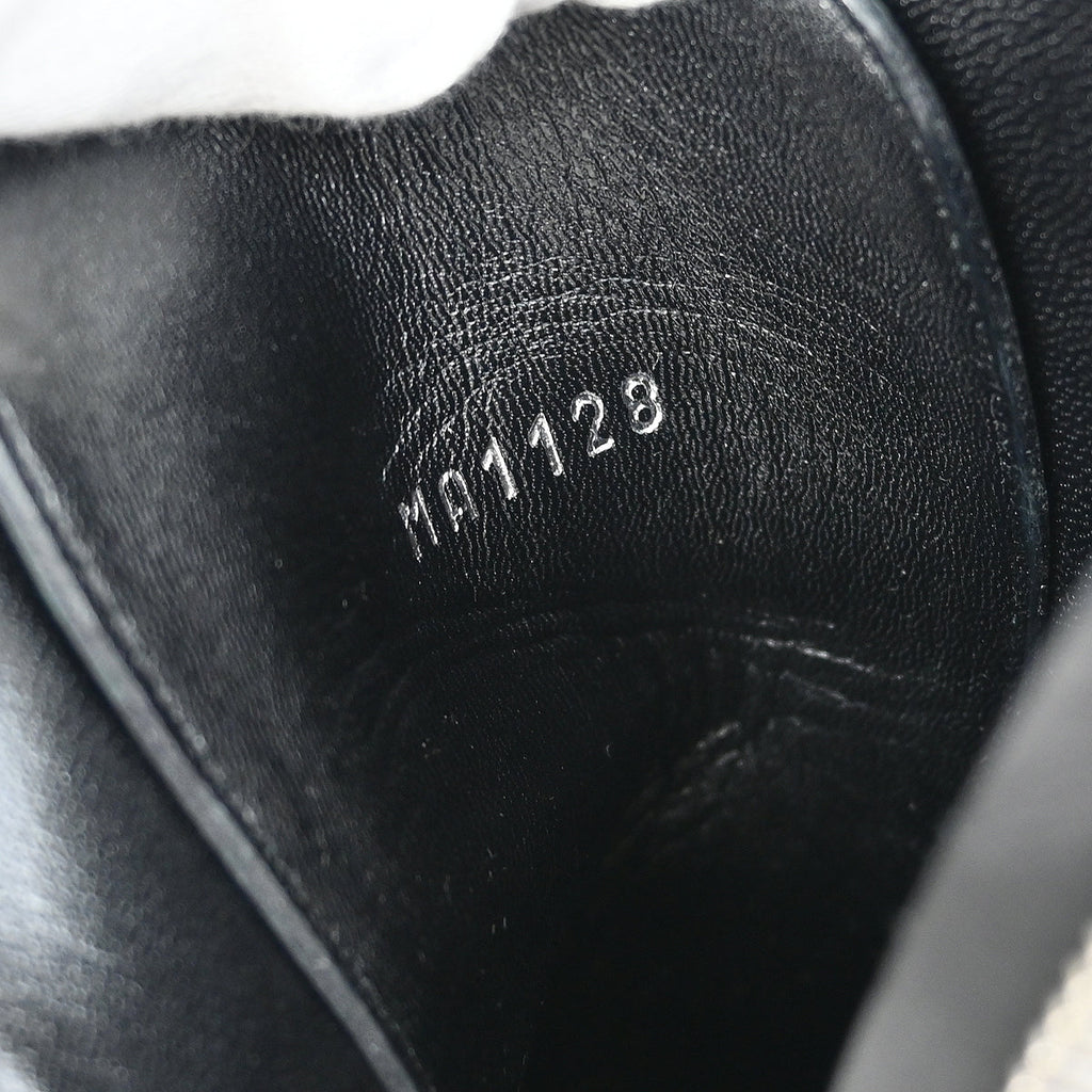 Louis Vuitton * Brown Black Monogram Shoes Boots #37