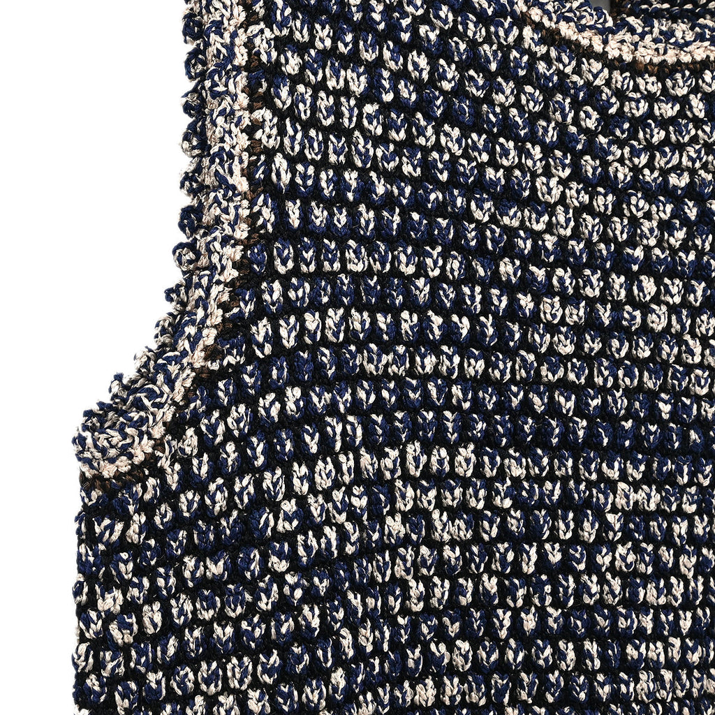 Chanel 2010 Setup Suit Jacket Sleeveless Dress Navy #34