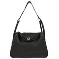 Hermes 2017 Black Taurillon Clemence Lindy 30 Shoulder Bag