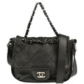 Chanel 2011 Black Calfskin 2way Shoulder Handbag