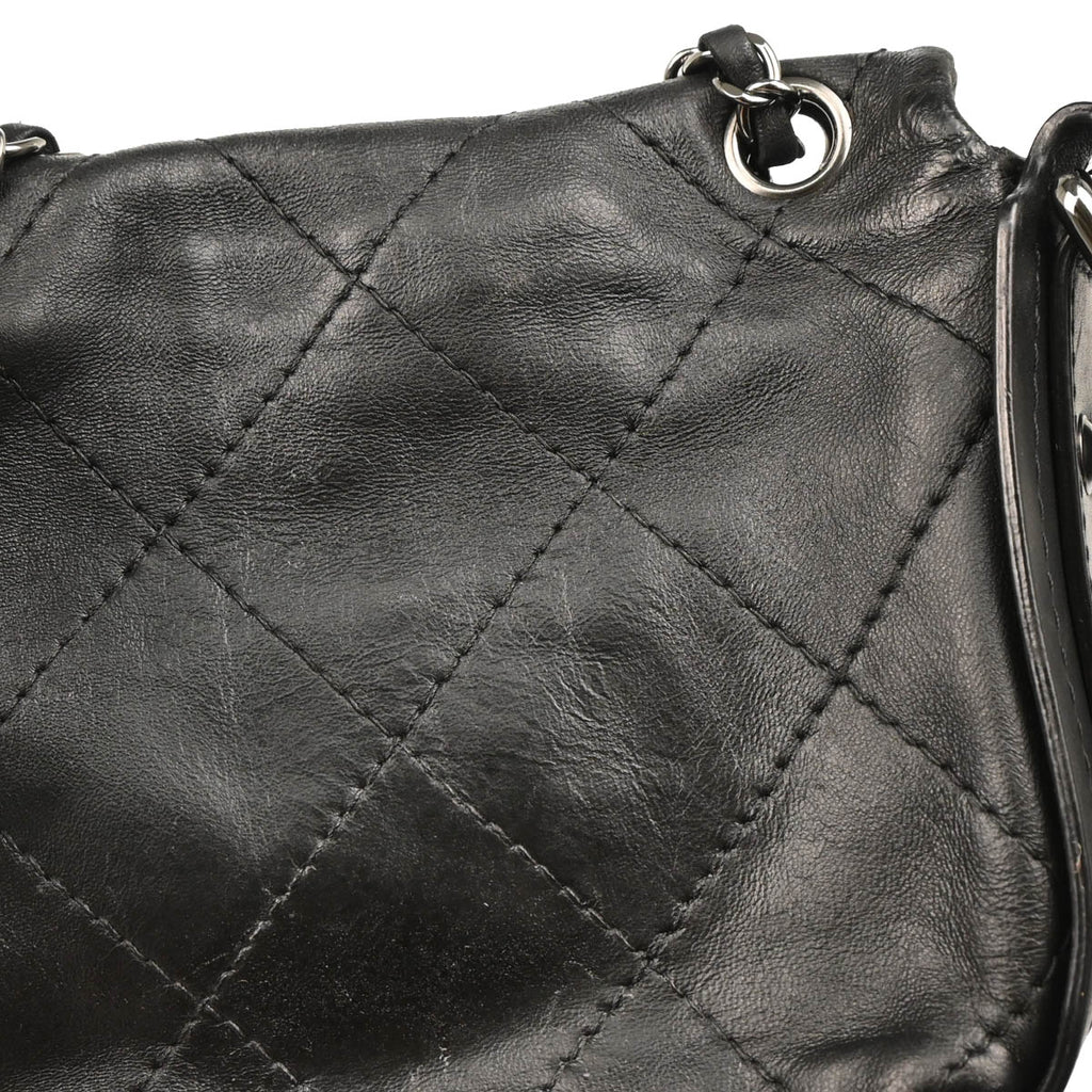Chanel 2011 Black Calfskin 2way Shoulder Handbag