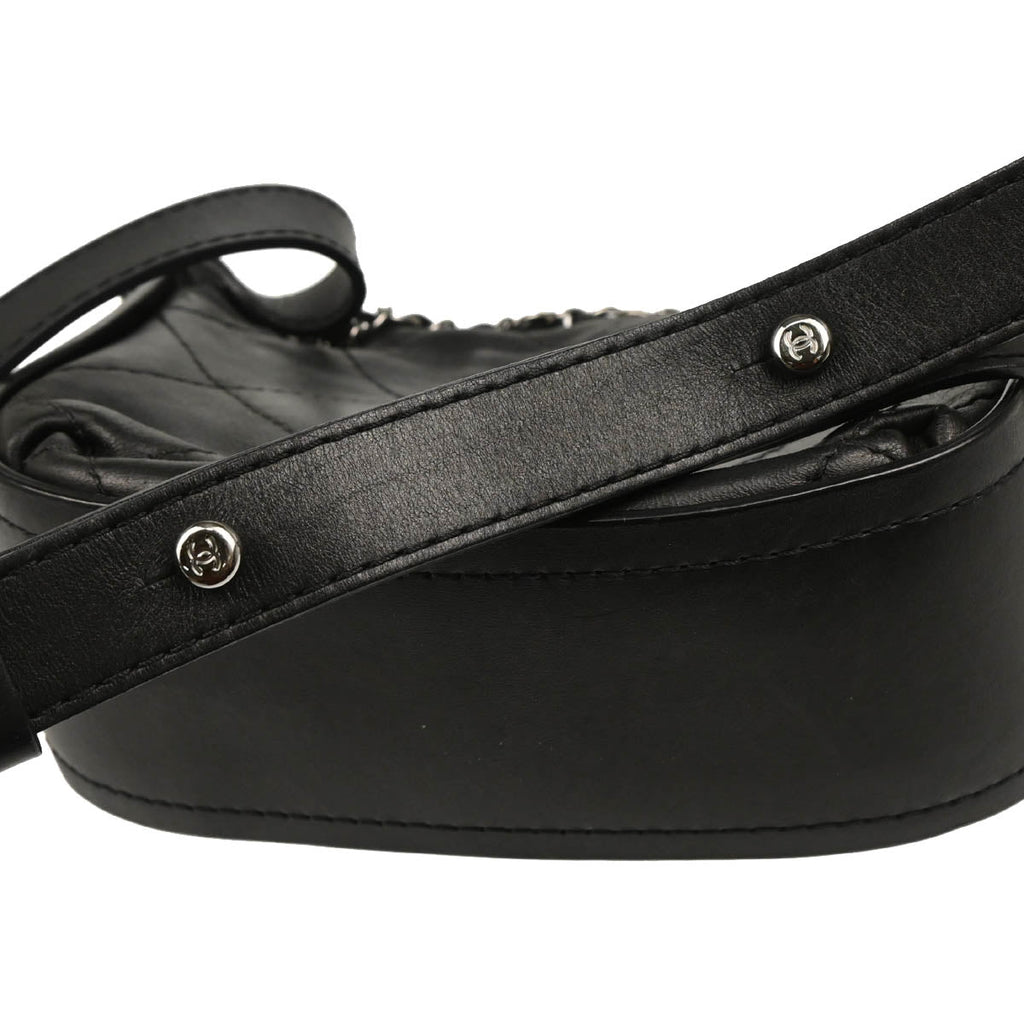Chanel 2011 Black Calfskin 2way Shoulder Handbag