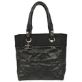 Chanel 2012-2013 Black Canvas Paris-Biarritz Tote PM Handbag