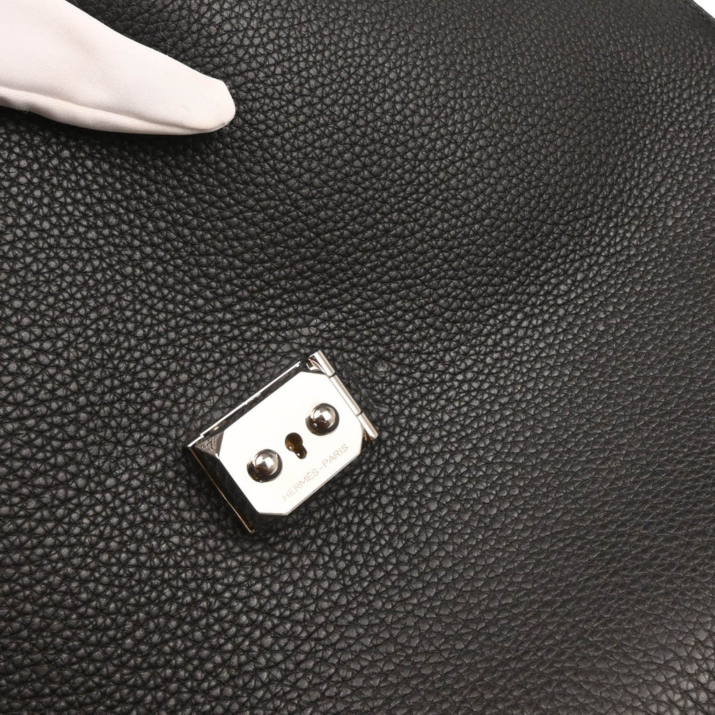 Hermes 2015 Black Togo Sac a Depeches 38 Briefcase