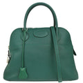 Hermes 2013 Malachite Taurillon Clemence Bolide 31 2way Shoulder Handbag
