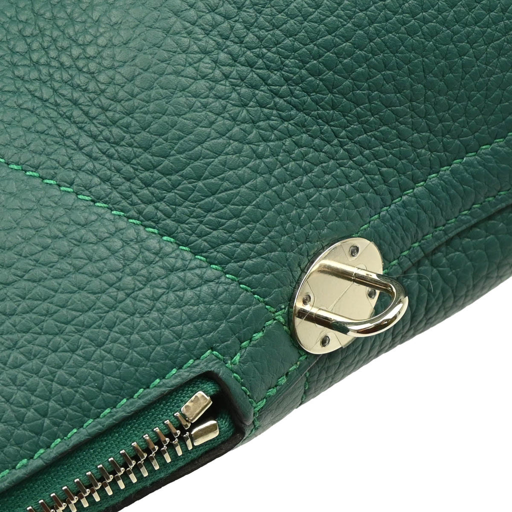 Hermes 2013 Malachite Taurillon Clemence Bolide 31 2way Shoulder Handbag