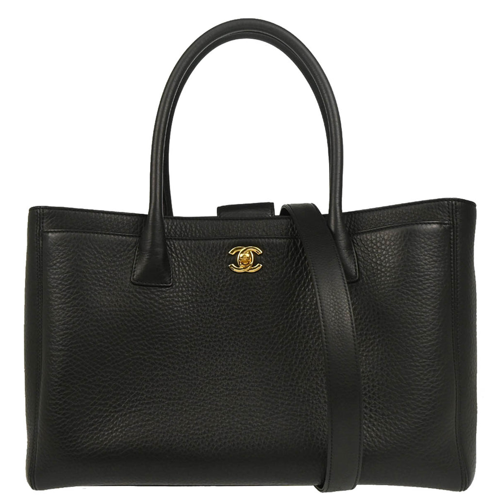 Chanel 2014 Black Deerskin Executive Cerf Tote Bag 2way