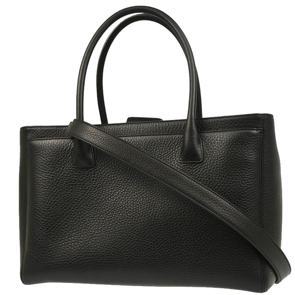 Chanel 2014 Black Deerskin Executive Cerf Tote Bag 2way