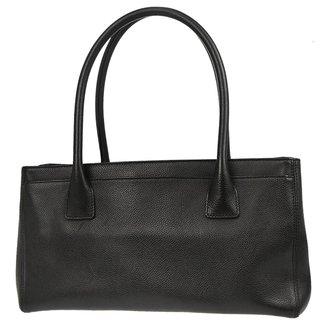 Chanel 2012-2013 Black Deerskin Executive Cerf Tote Bag