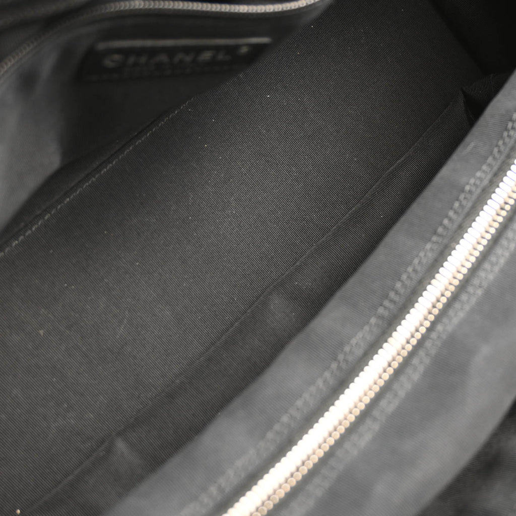 Chanel 2012-2013 Black Deerskin Executive Cerf Tote Bag