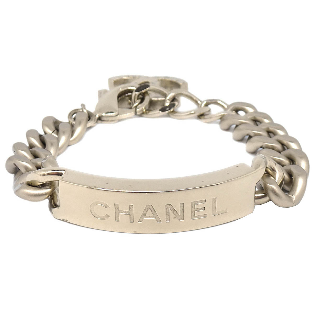 Chanel CC Bracelet Silver B15P