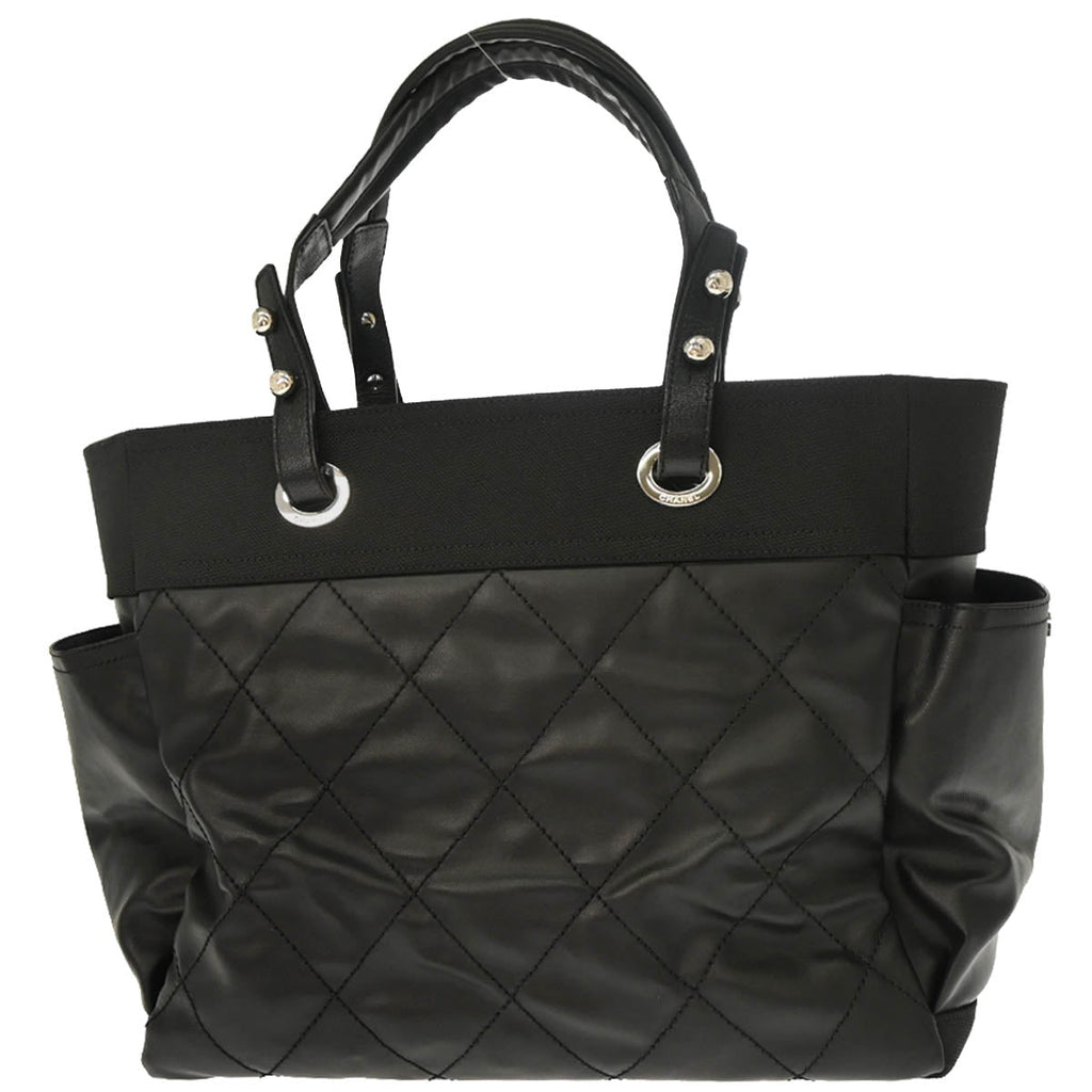 Chanel 2012-2013 Black Leather Paris-Biarritz GM Tote Handbag