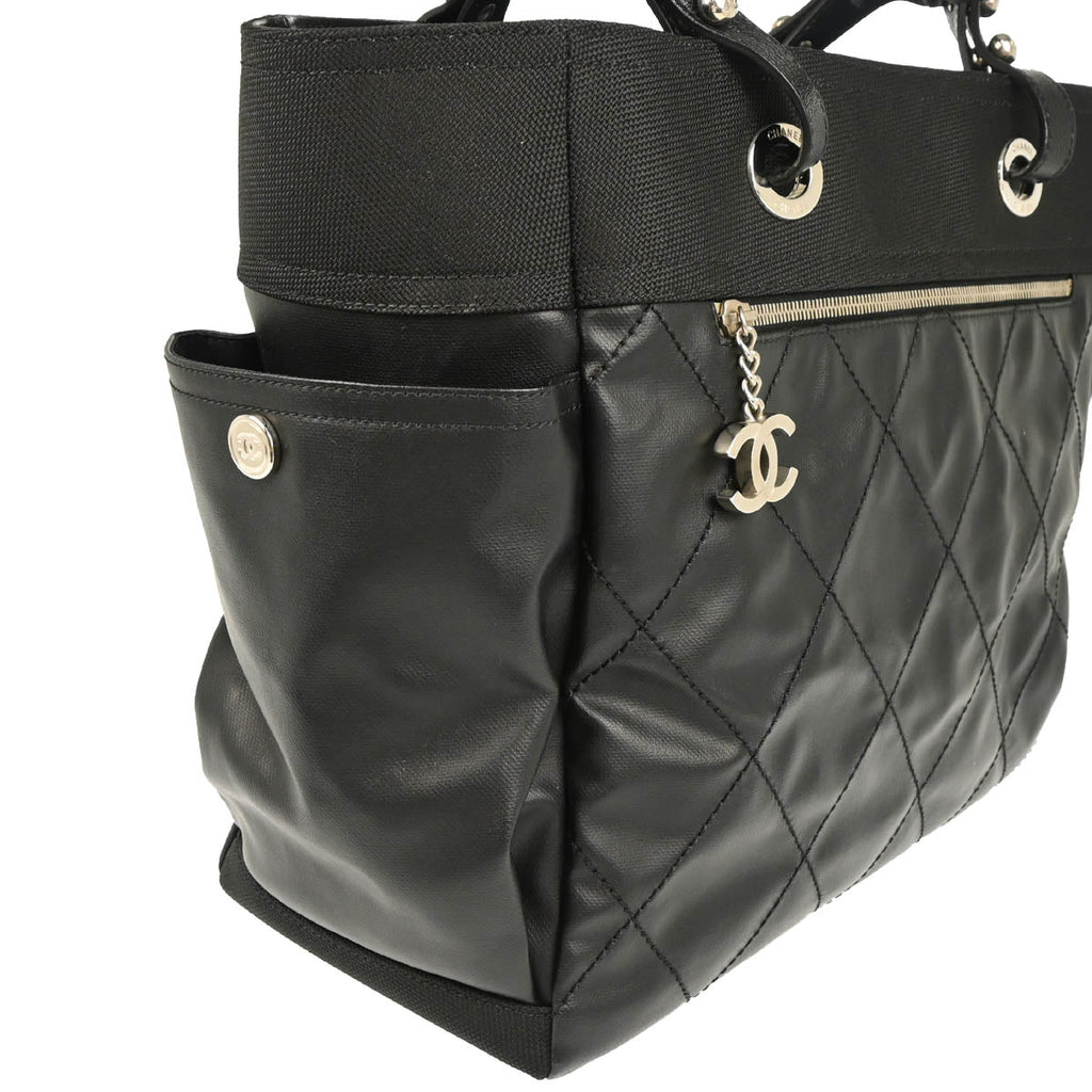 Chanel 2012-2013 Black Leather Paris-Biarritz GM Tote Handbag