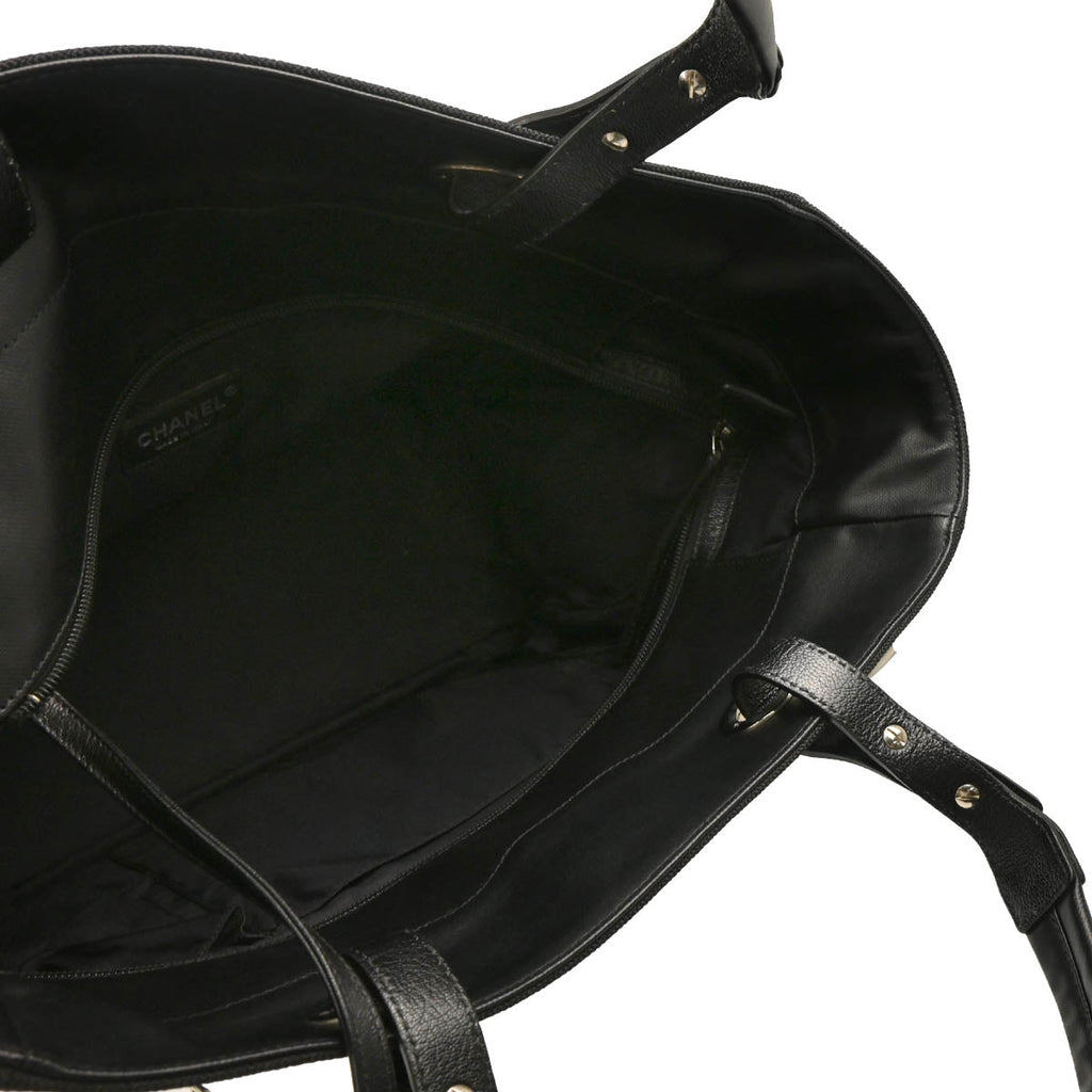 Chanel 2012-2013 Black Leather Paris-Biarritz GM Tote Handbag