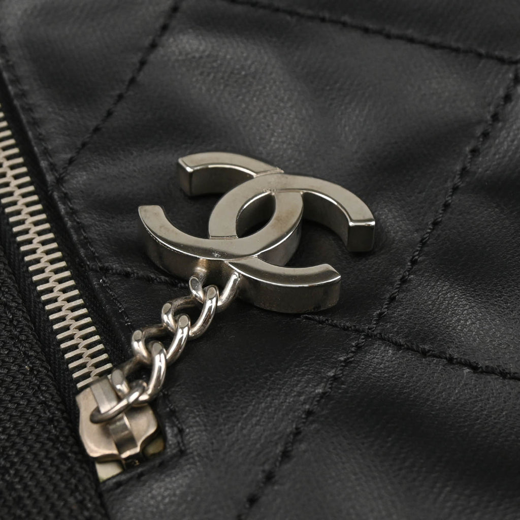 Chanel 2012-2013 Black Leather Paris-Biarritz GM Tote Handbag