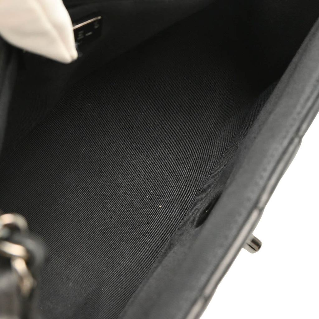 Chanel 2016-2017 Black Lambskin Cockpit Flap Shoulder Bag