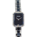 Chanel Premiere H2163 Quartz Watch Ceramic SS Diamond