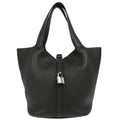 Hermes 2019 Black Taurillon Clemence Picotin Lock 26 GM Handbag