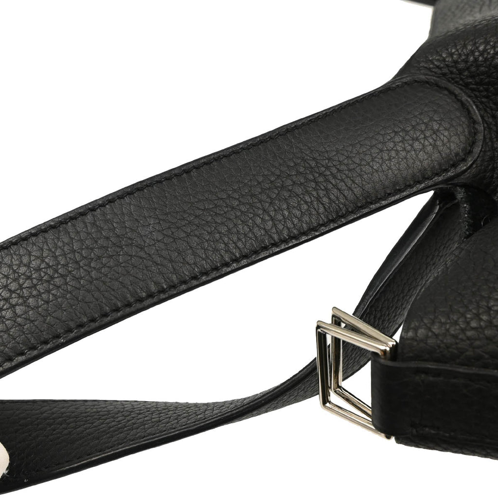 Hermes 2019 Black Taurillon Clemence Picotin Lock 26 GM Handbag
