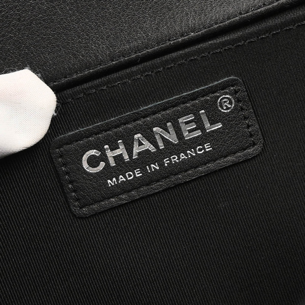 Boy Chanel 2018-2019 Black Cotton Medium Shoulder Bag