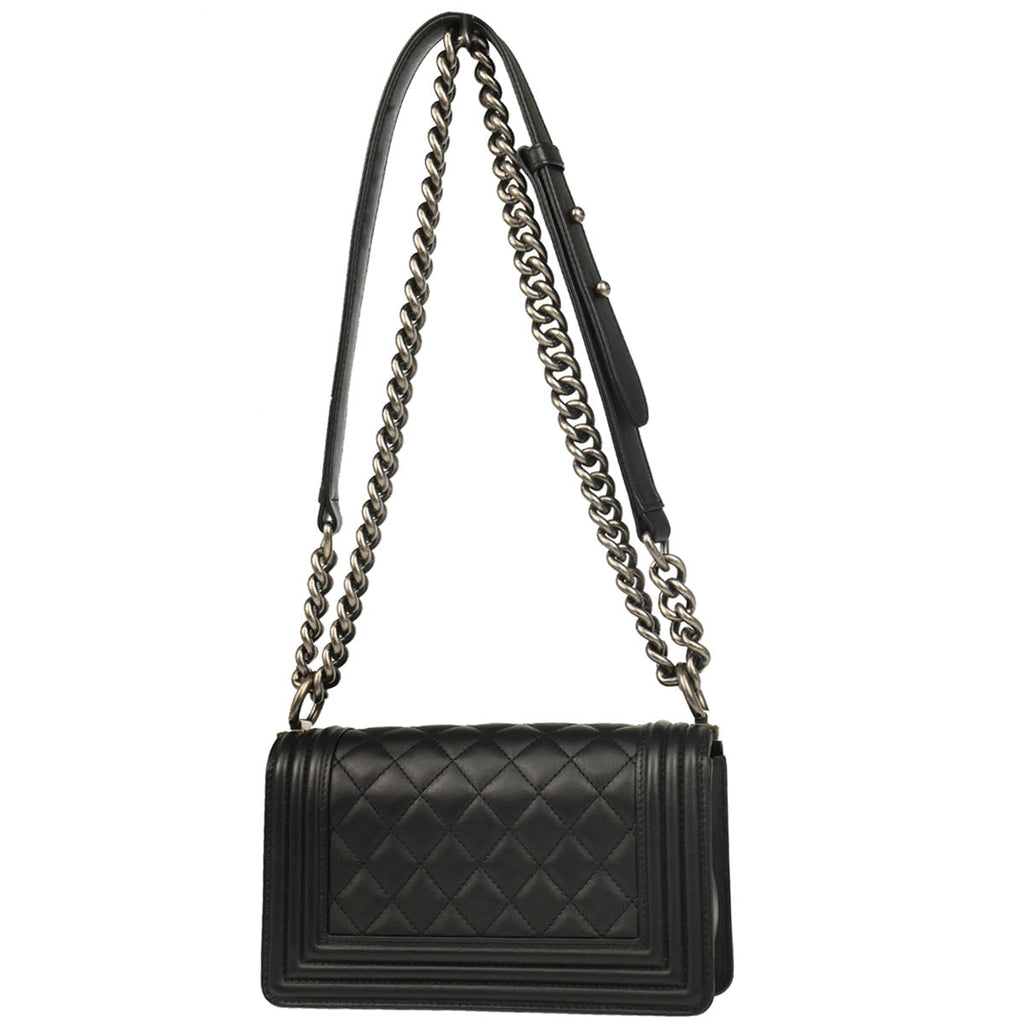 Boy 2018-2019 Chanel Black Lambskin Small Chain Shoulder Bag