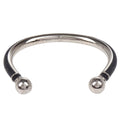 Louis Vuitton 2017 Black Silver Monogram Eclipse Bangle Bracelet M63650