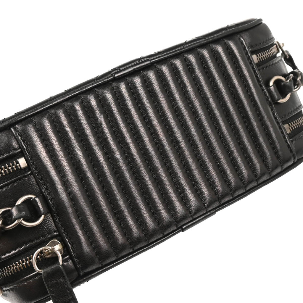Chanel 2014-2015 Black Lambskin Small Coco Boy Camera Bag