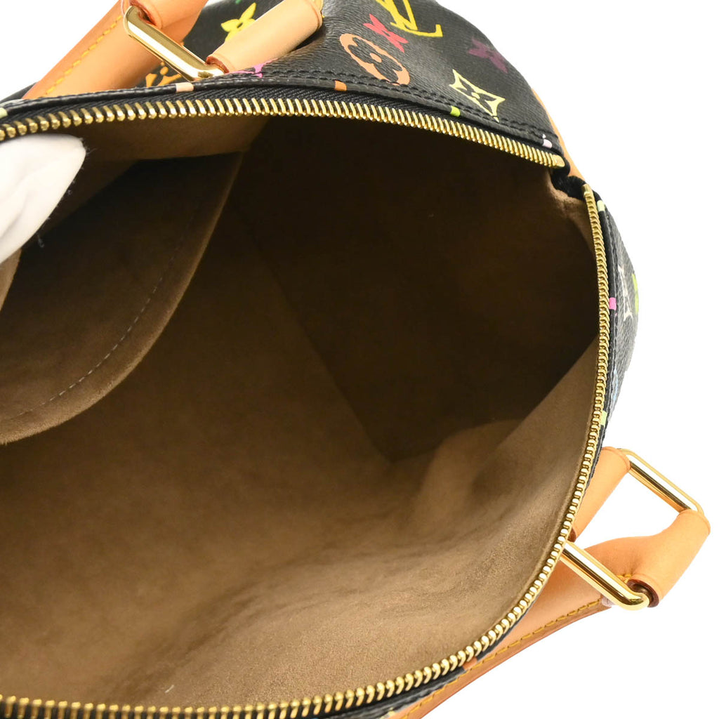 Louis Vuitton 2011 Black Monogram Multicolor Speedy 30 Handbag M92642