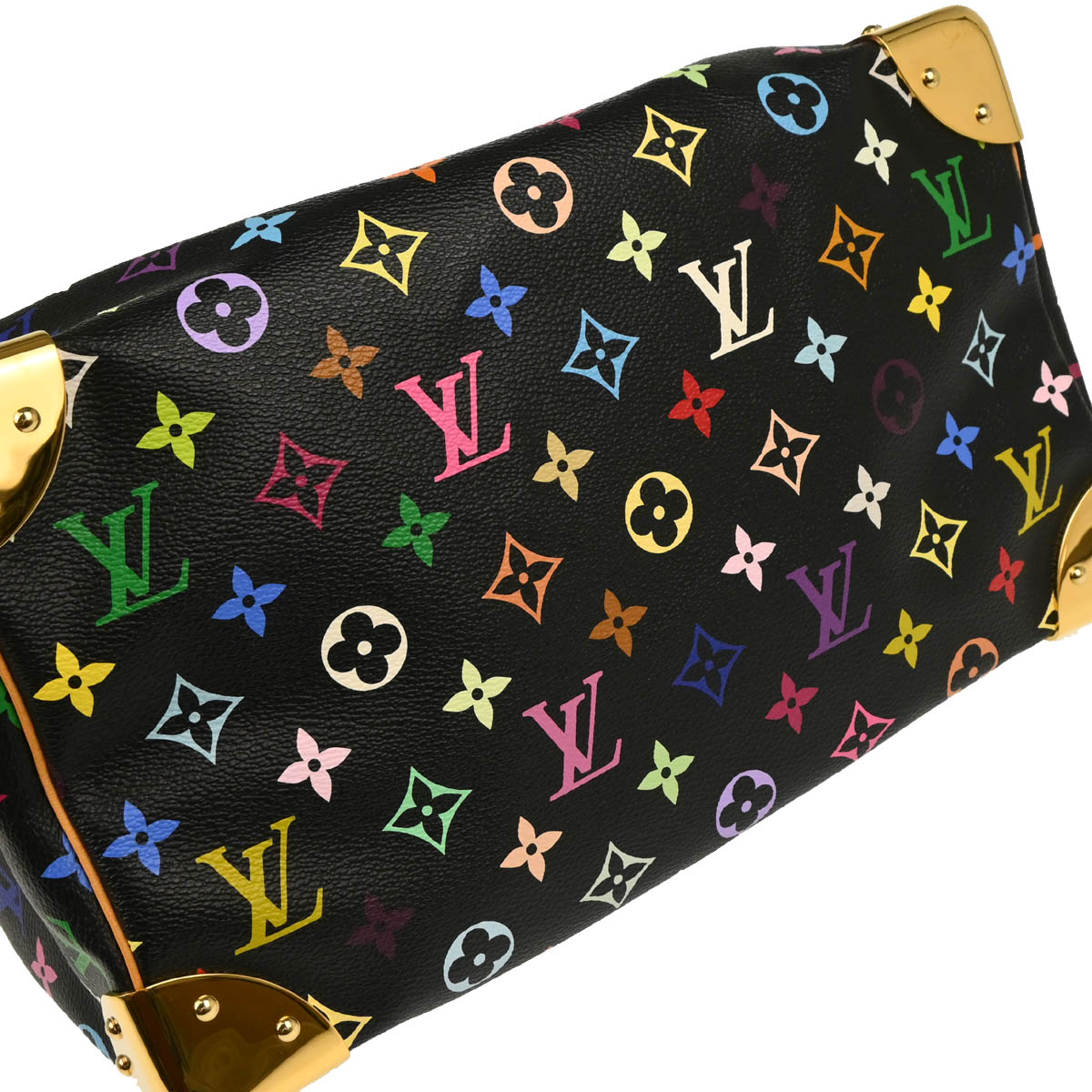 Louis Vuitton 2011 Black Monogram Multicolor Speedy 30 Handbag M92642