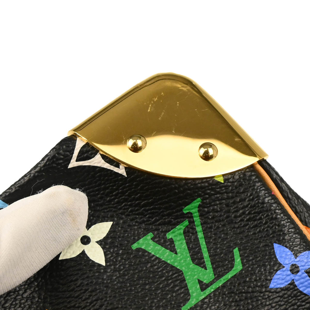 Louis Vuitton 2011 Black Monogram Multicolor Speedy 30 Handbag M92642
