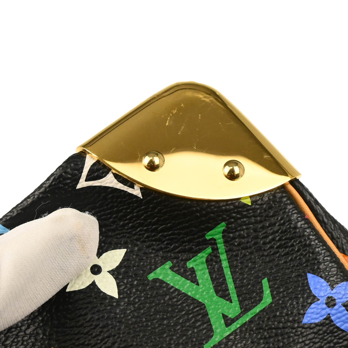Louis Vuitton 2011 Black Monogram Multicolor Speedy 30 Handbag M92642