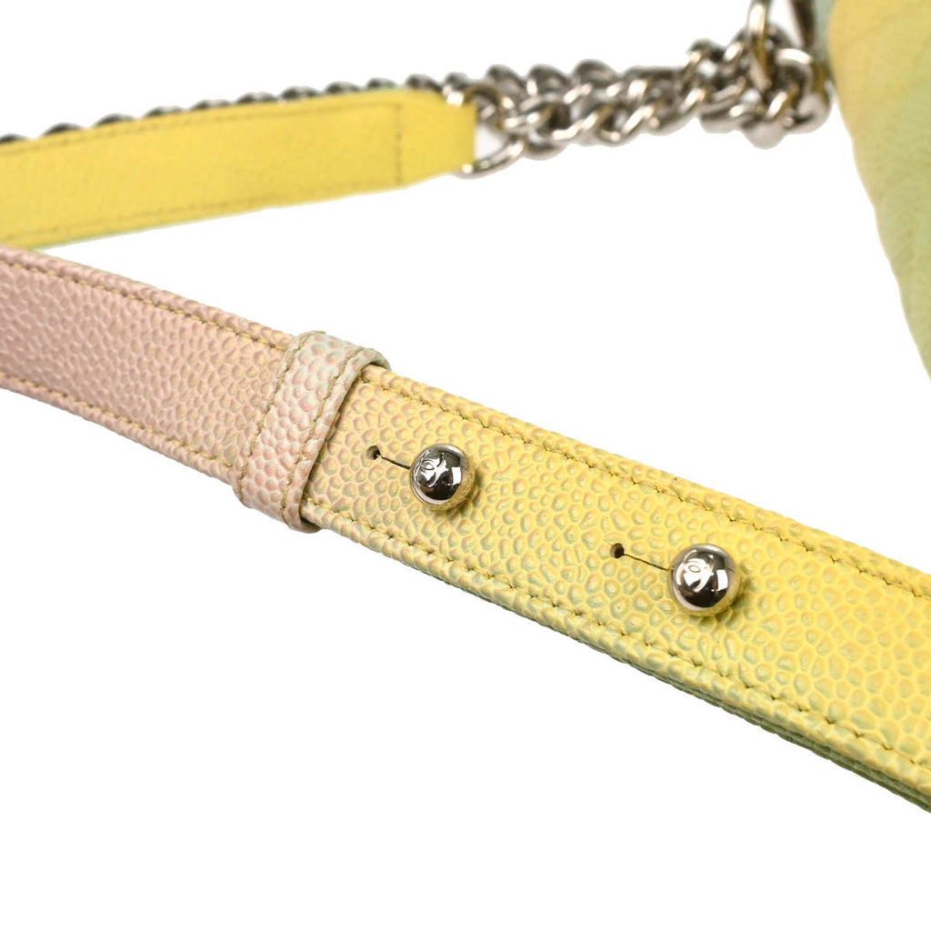 Boy Chanel 2018 Pastel Rainbow Caviar Medium Shoulder Bag