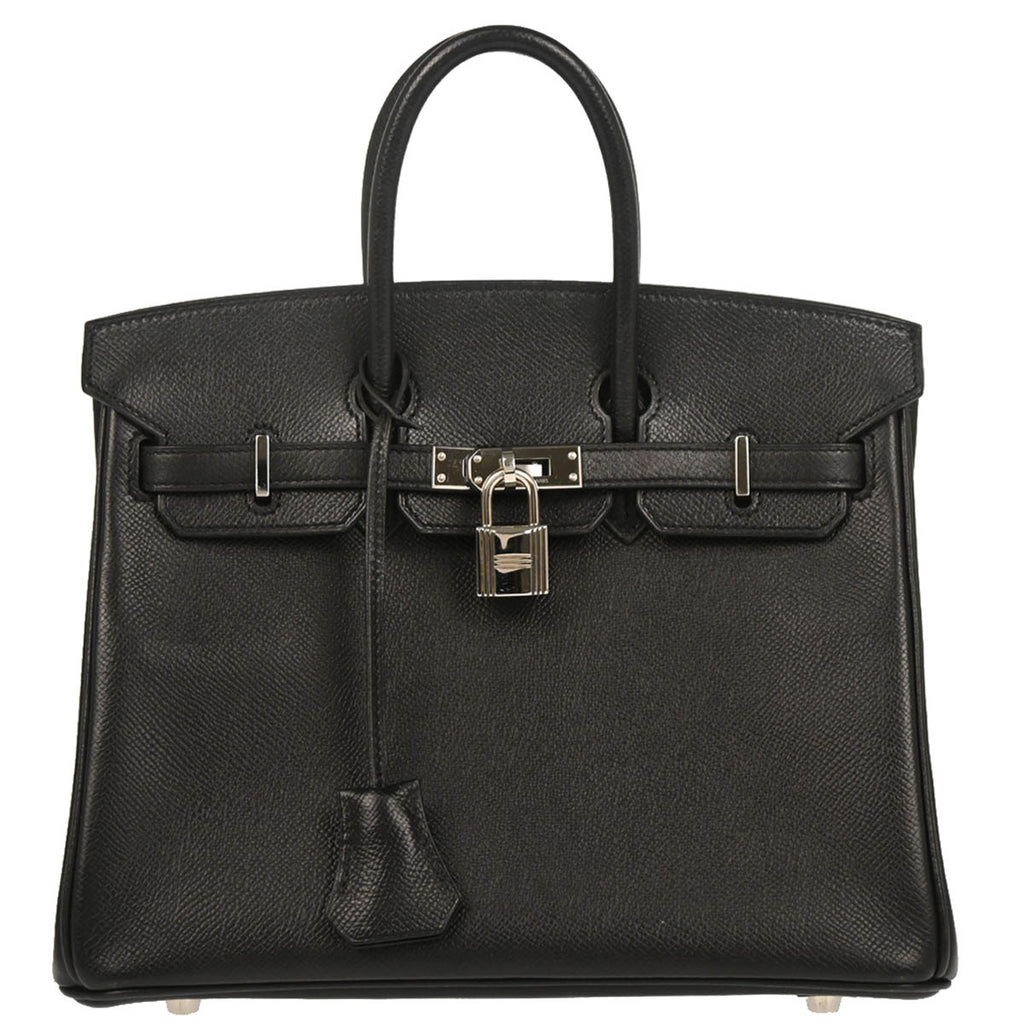 Hermes 2010 Black Epsom Birkin 25 Handbag