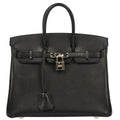 Hermes 2010 Black Epsom Birkin 25 Handbag
