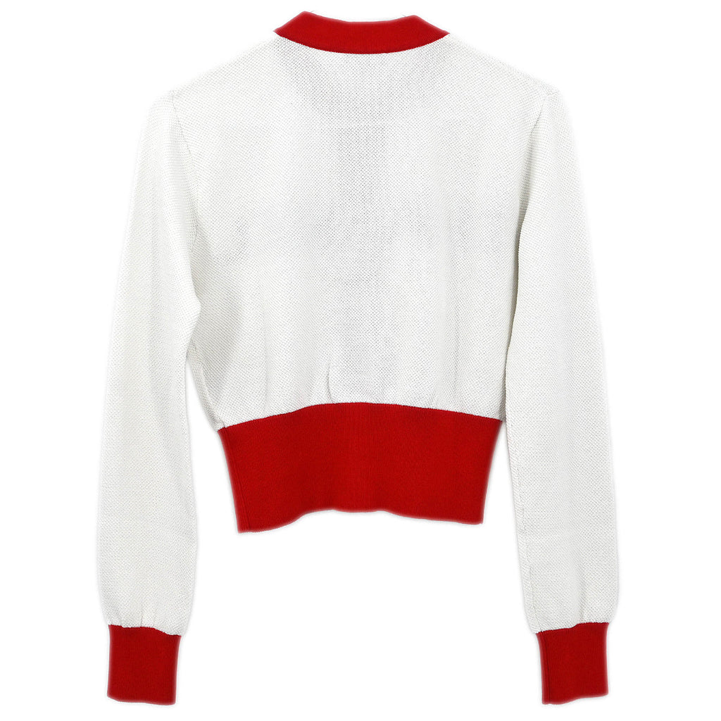 Chanel Cardigan White #34