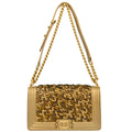 Boy Chanel 2018 Gold Lambskin Medium Shoulder Bag