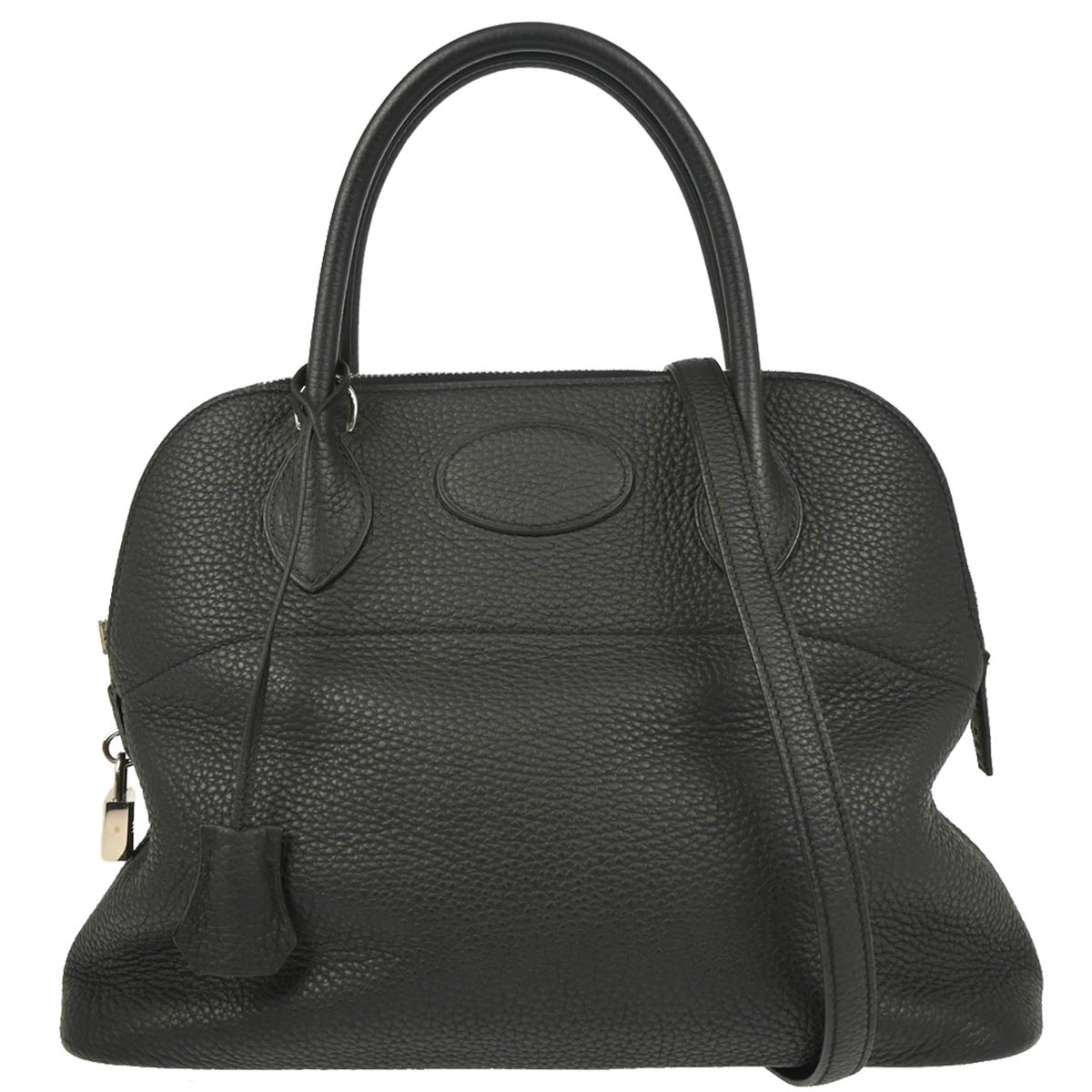 Hermes 2016 Black Taurillon Clemence Bolide 31 2way Shoulder Handbag