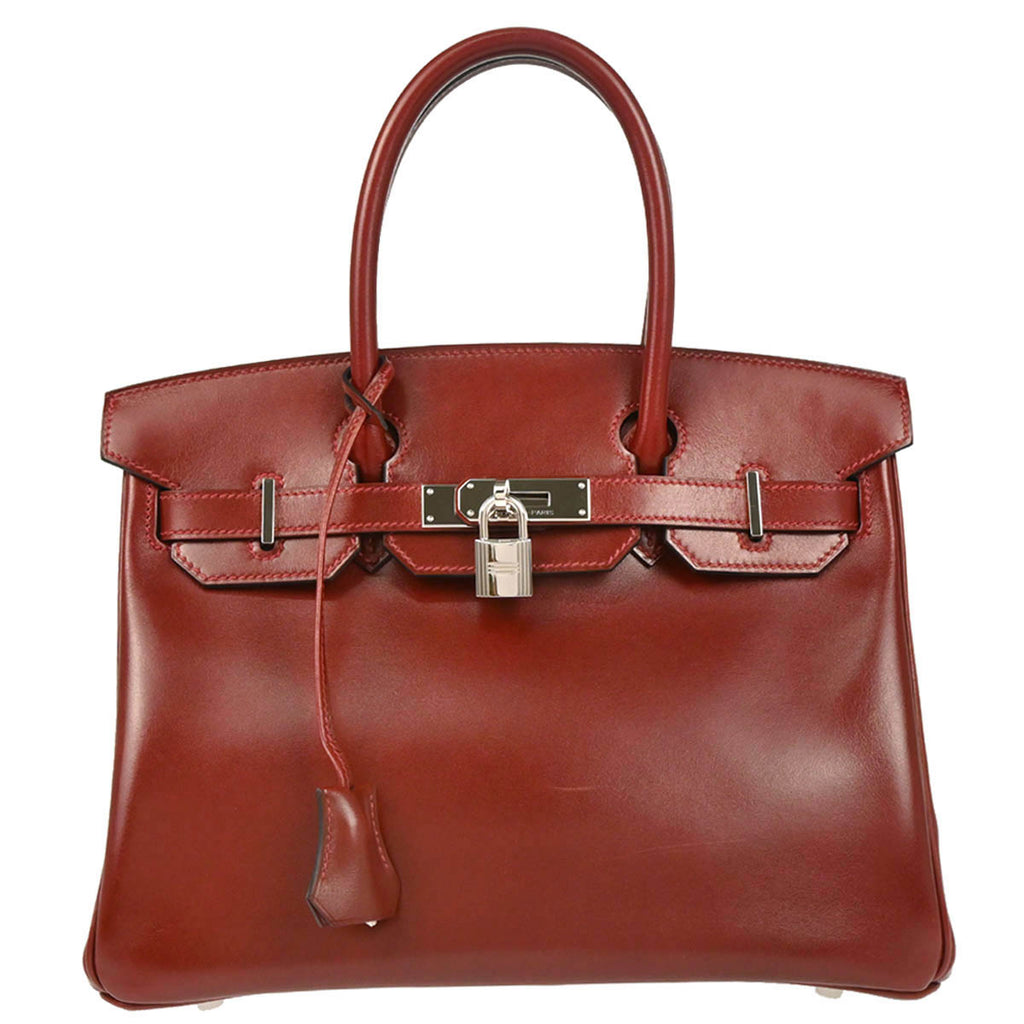 Hermes 2012 Rouge H Box Calf Birkin 30 Handbag