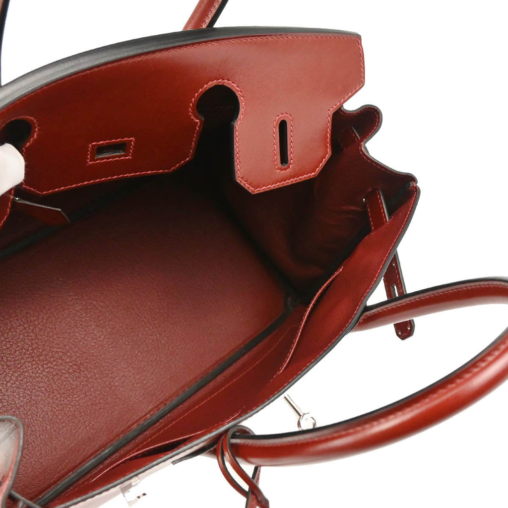 Hermes 2012 Rouge H Box Calf Birkin 30 Handbag