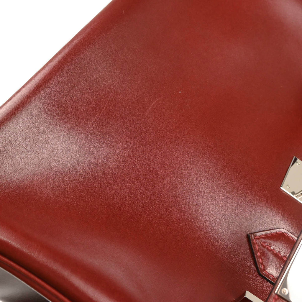 Hermes 2012 Rouge H Box Calf Birkin 30 Handbag