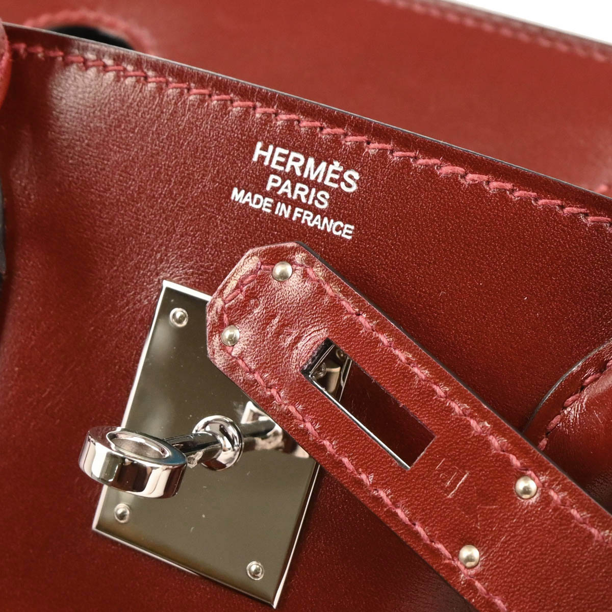 Hermes 2012 Rouge H Box Calf Birkin 30 Handbag