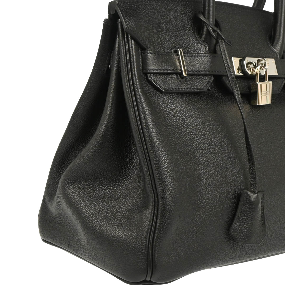 Hermes 2018 Black Evergrain Birkin 30 Handbag
