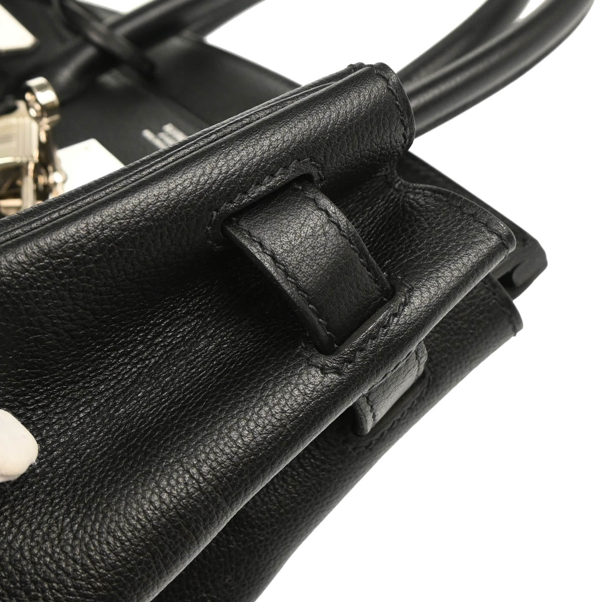 Hermes 2018 Black Evergrain Birkin 30 Handbag