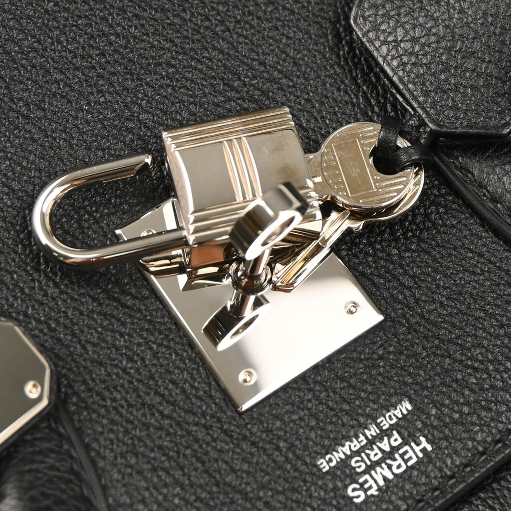 Hermes 2018 Black Evergrain Birkin 30 Handbag