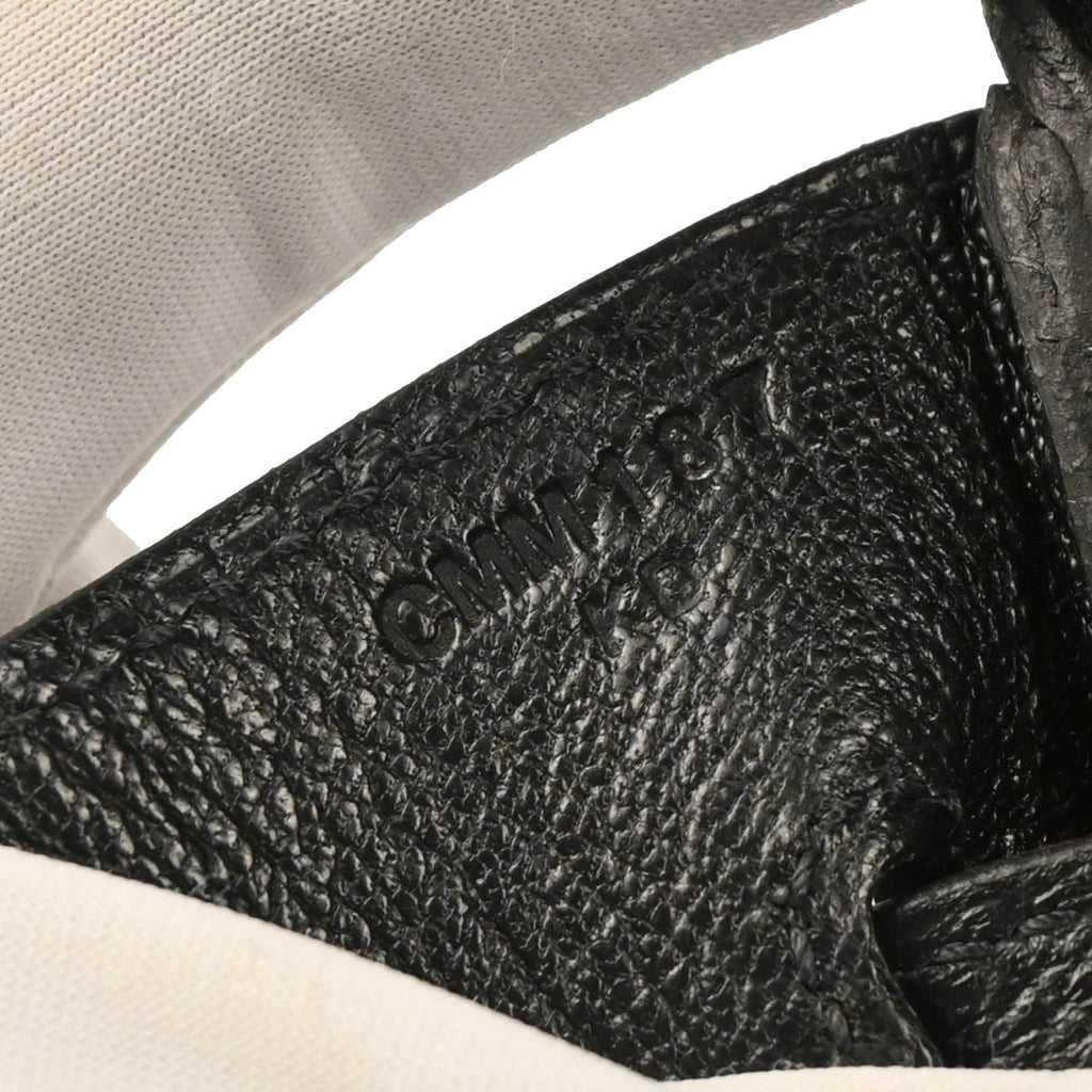 Hermes 2018 Black Evergrain Birkin 30 Handbag